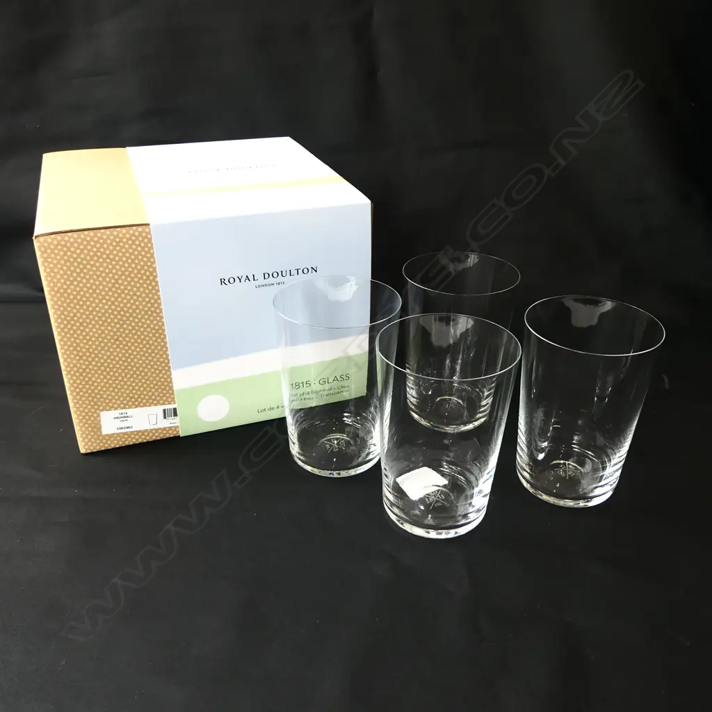 set 8 ROYAL DOULTON '1815' HIGHBALL GLASSES new in 2 boxes Image 1++