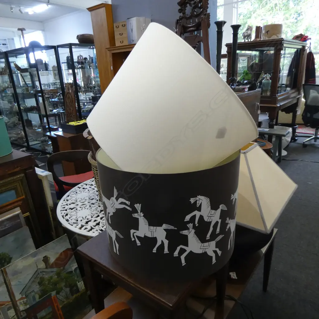 2 LG EUNICE TAYLOR LAMP SHADES H.330, 460mm dia Image 1++