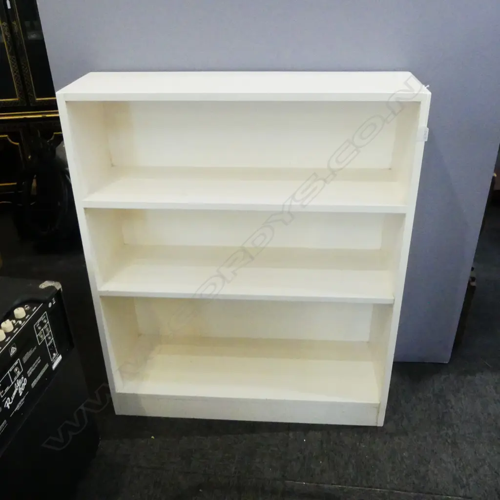 WHITE BOOKCASE W.840mm Image 1++