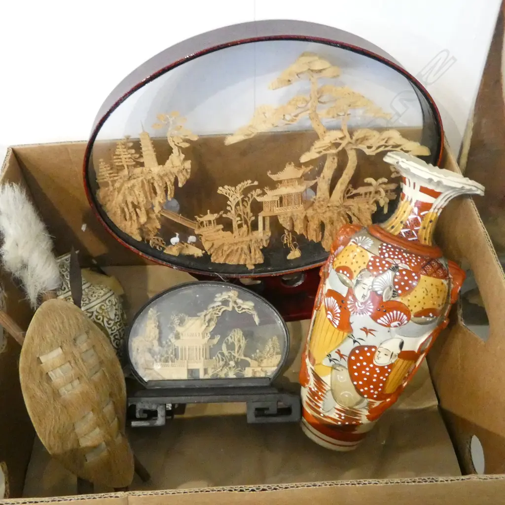 SATSUMA VASE, 2 ORIENTAL BOLSA DISPLAYS, etc H.380mm Image 1++