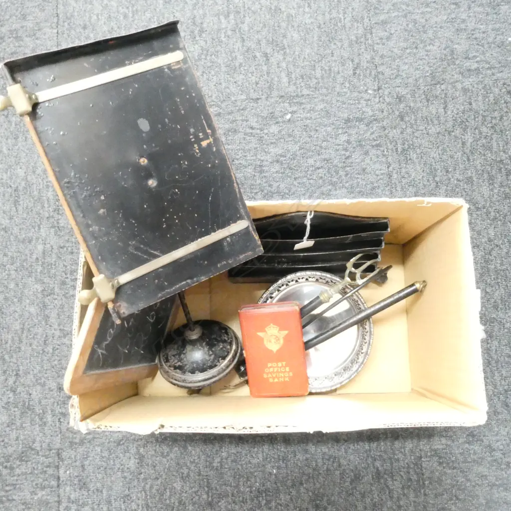 10 ITEMS; MINI CHALK BOARD 245x195mm, METAL LETTER RACK, 2 FORKS ETC Image 1++