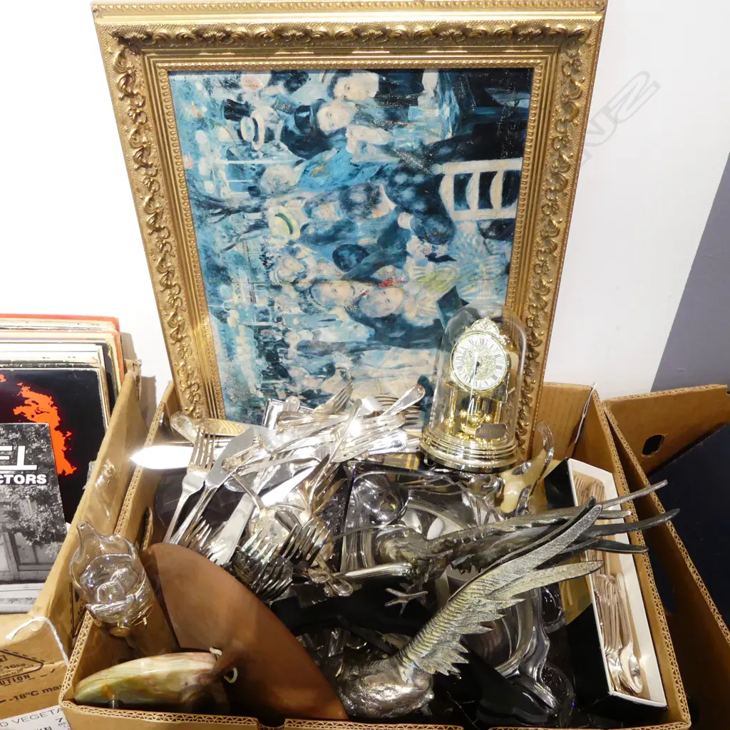 ASST. EPNS, WMF DISH (GLASS CHIPPED), DOME CLOCK ETC Image 1++
