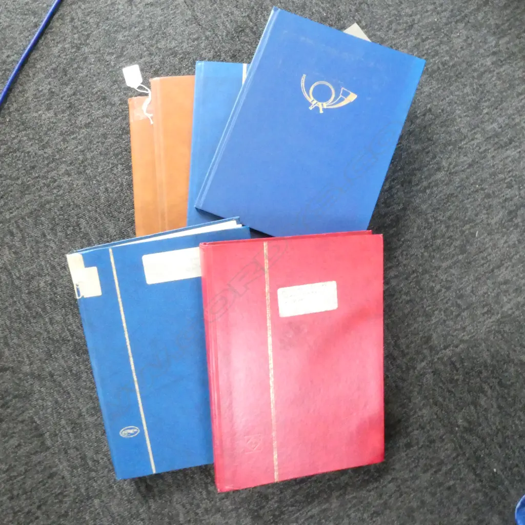 6 EMPTY STAMP ALBUMS Image 1++