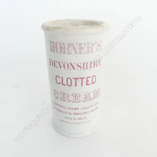 RARE VICTORIAN HORNER'S DEVONSHIRE CLOTTED CREAM POT