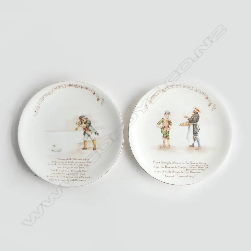 TWO DOULTON NURSERY RHYME PLATES Image 1++