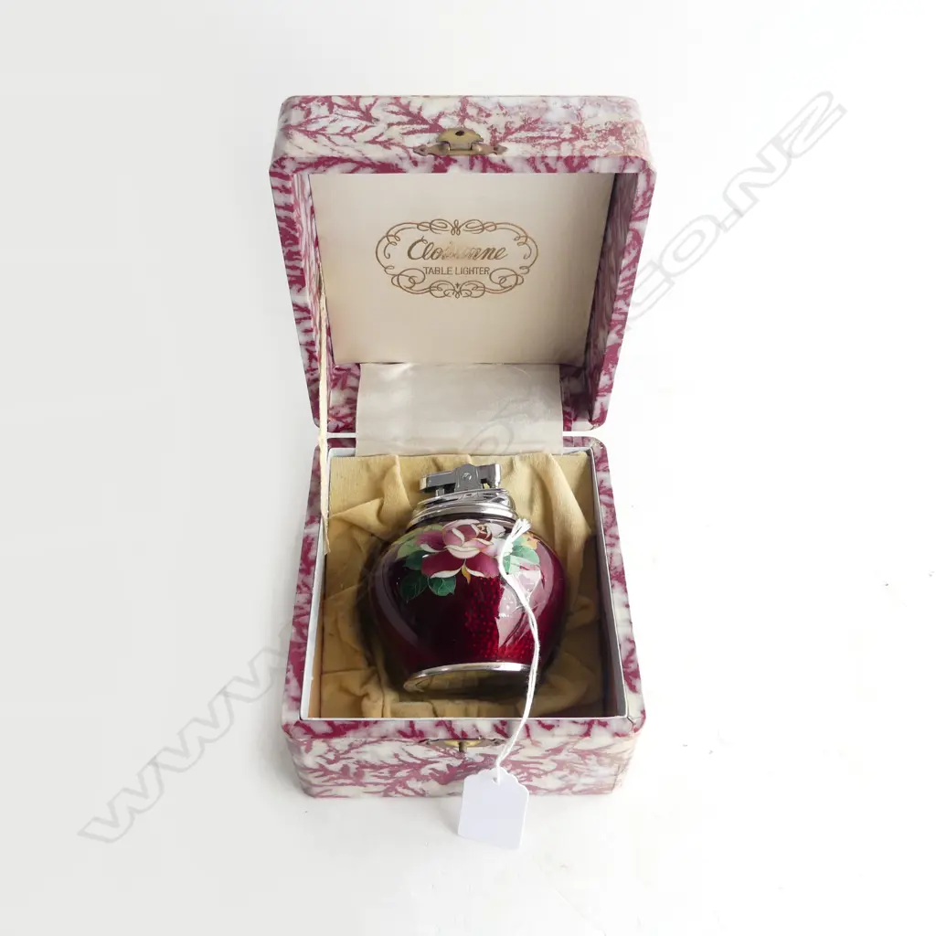 JAPANESE CLOISONE CIG LIGHTER IN BOX H90MM Image 1++