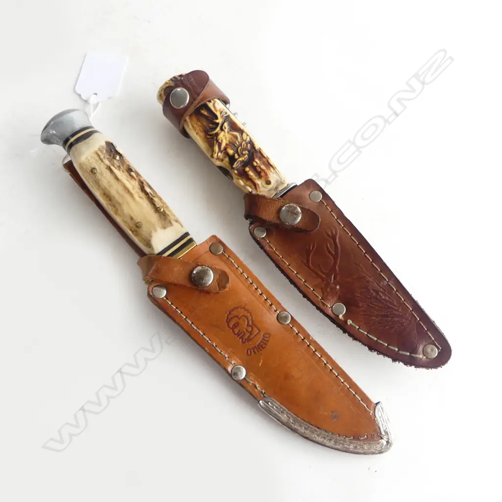 TWO GERMAN SOLIGEN HUNTING KNIVES Image 1++