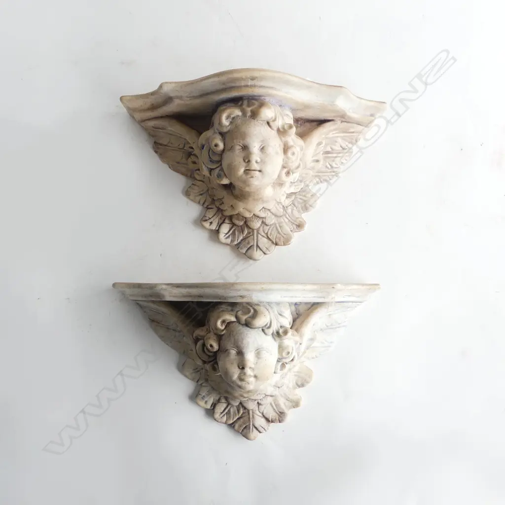 PR. CHERUB CERAMIC WALL SCONCES 'LONCA '98' Image 1++
