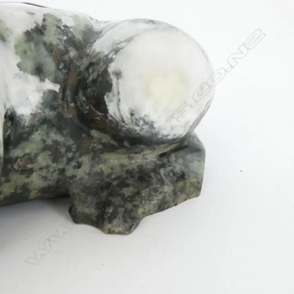 CARVED MARBLE FROG H.110mm Image 1++