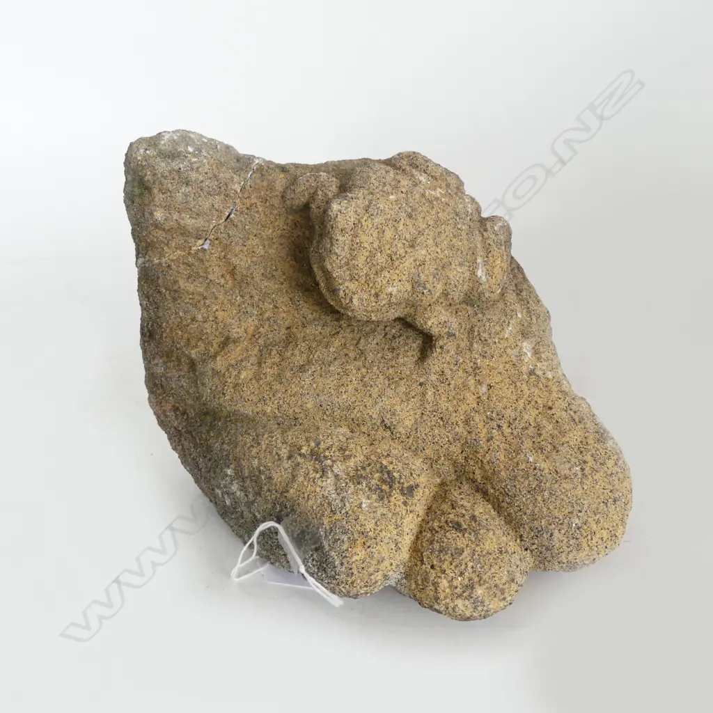 OLD JAPANESE GARDEN ORNAMENT H.150mm (FAULTS) Image 1++