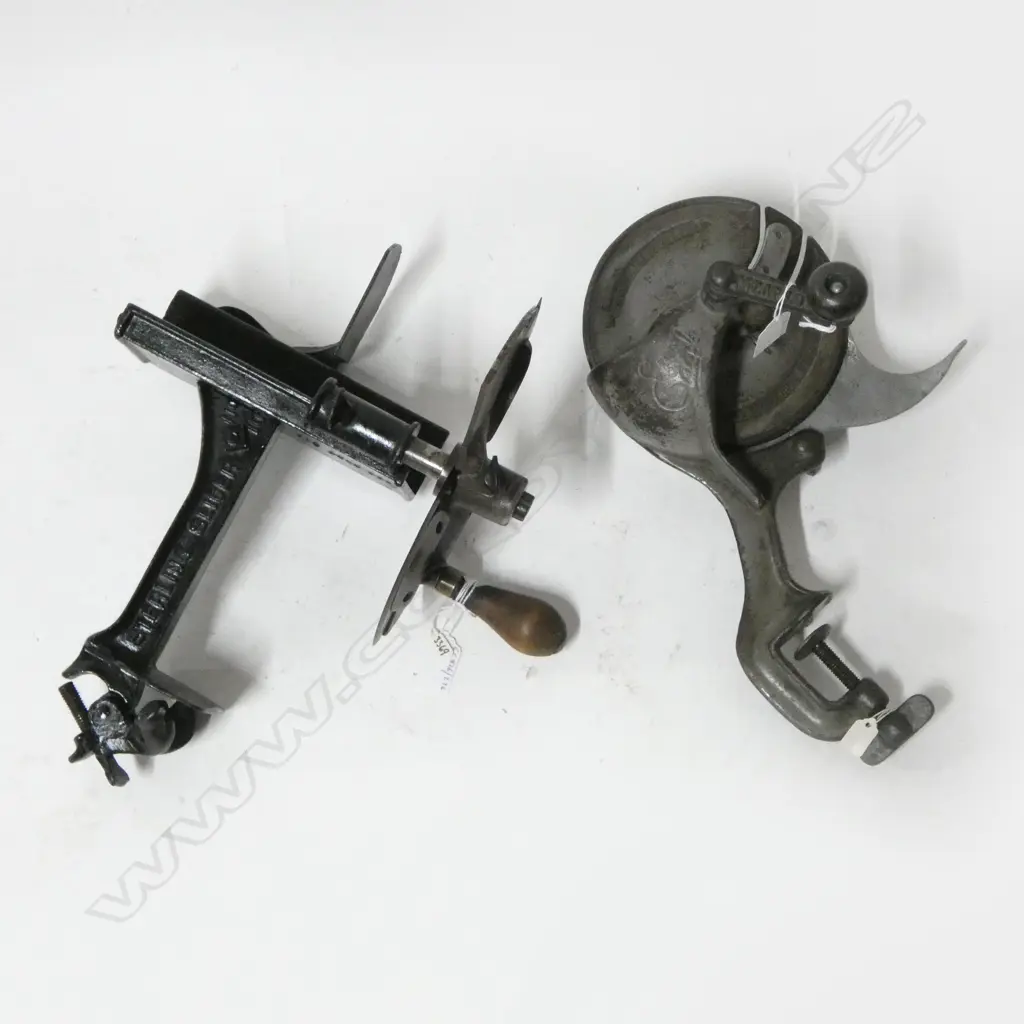 1076/3369 2 VINTAGE MEAT SLICERS L340MM Image 1++