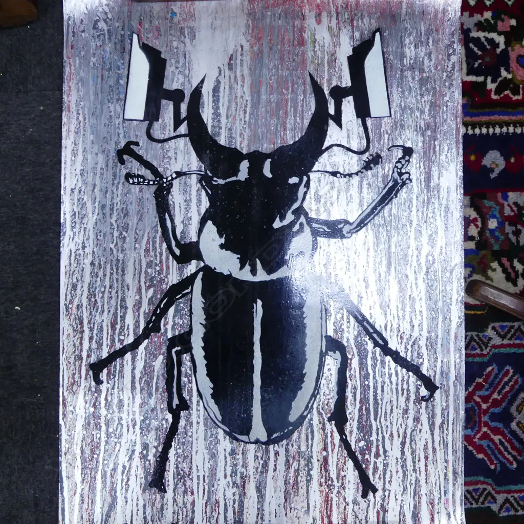 PETE STREET, BEETLE, 2009, UNFRAMED ORIGINAL 900x645mm Image 1++