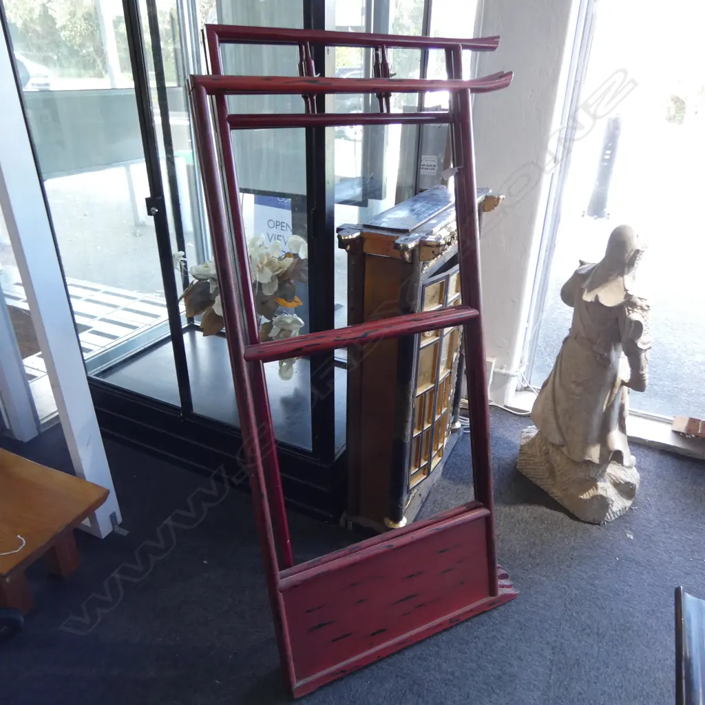 Japanese Iko room corner clothing rack, needs small repair H.1550mm Image 1++