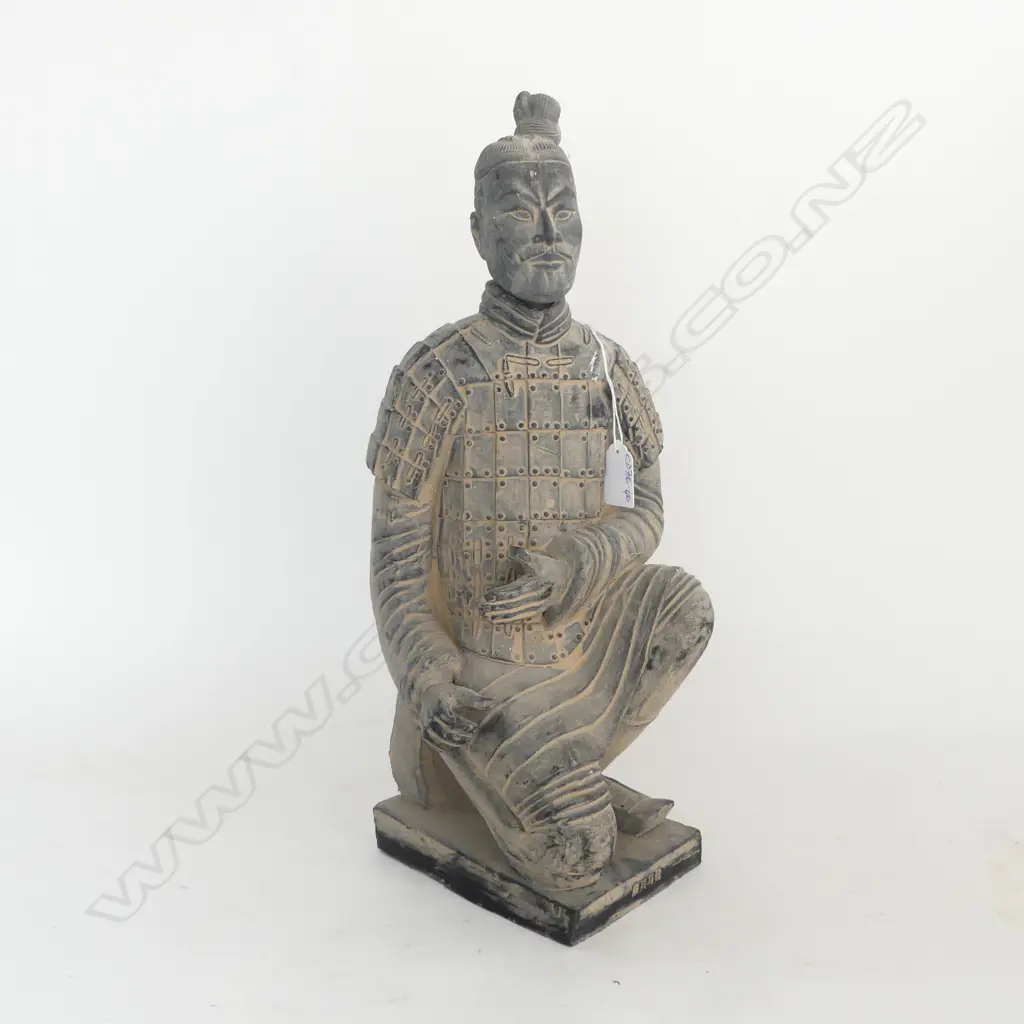 COPY TERRACOTTA WARRIOR KNEELING FIGURE  removeable head H.445mm Image 1++