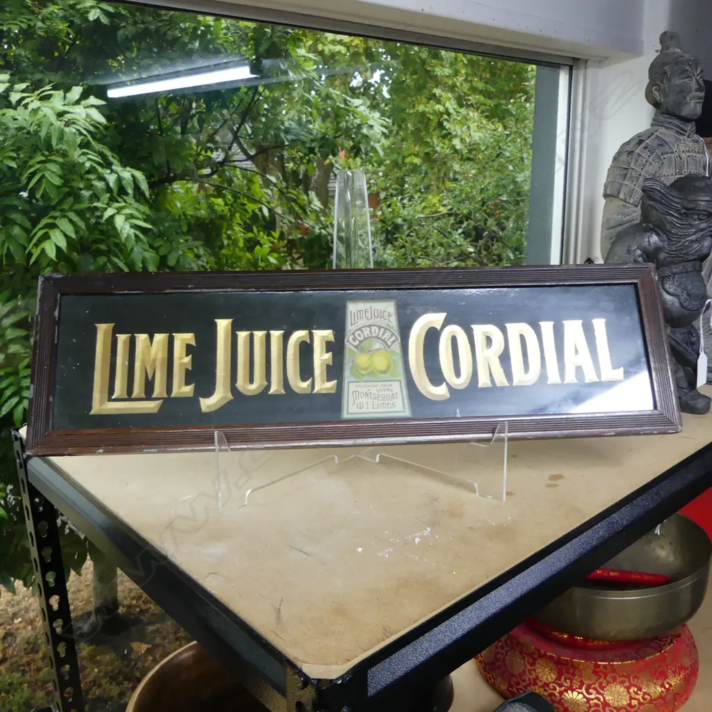 LIME JUICE CORDIAL SIGN Image 1++
