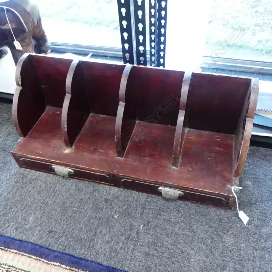 Vintage 2 drawer filing/organiser 690x230x290mm