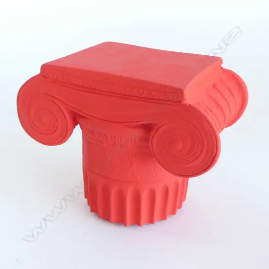 MODERN RED ORNAMENTAL PLASTER COLUMN CAPITAL H.115mm