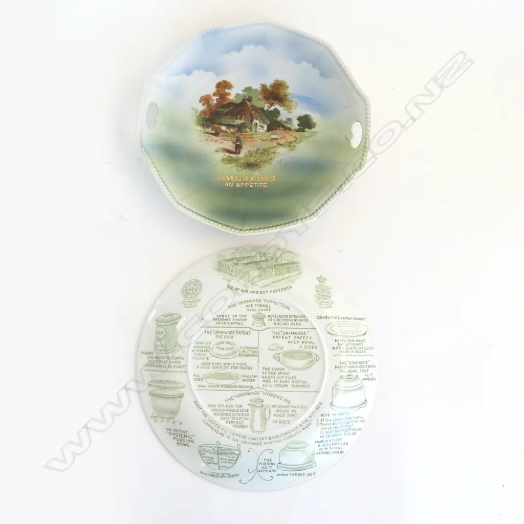 ADVERTISING BREAD PLATE/GRIMWADES ADVERTISING PLATE Image 1++