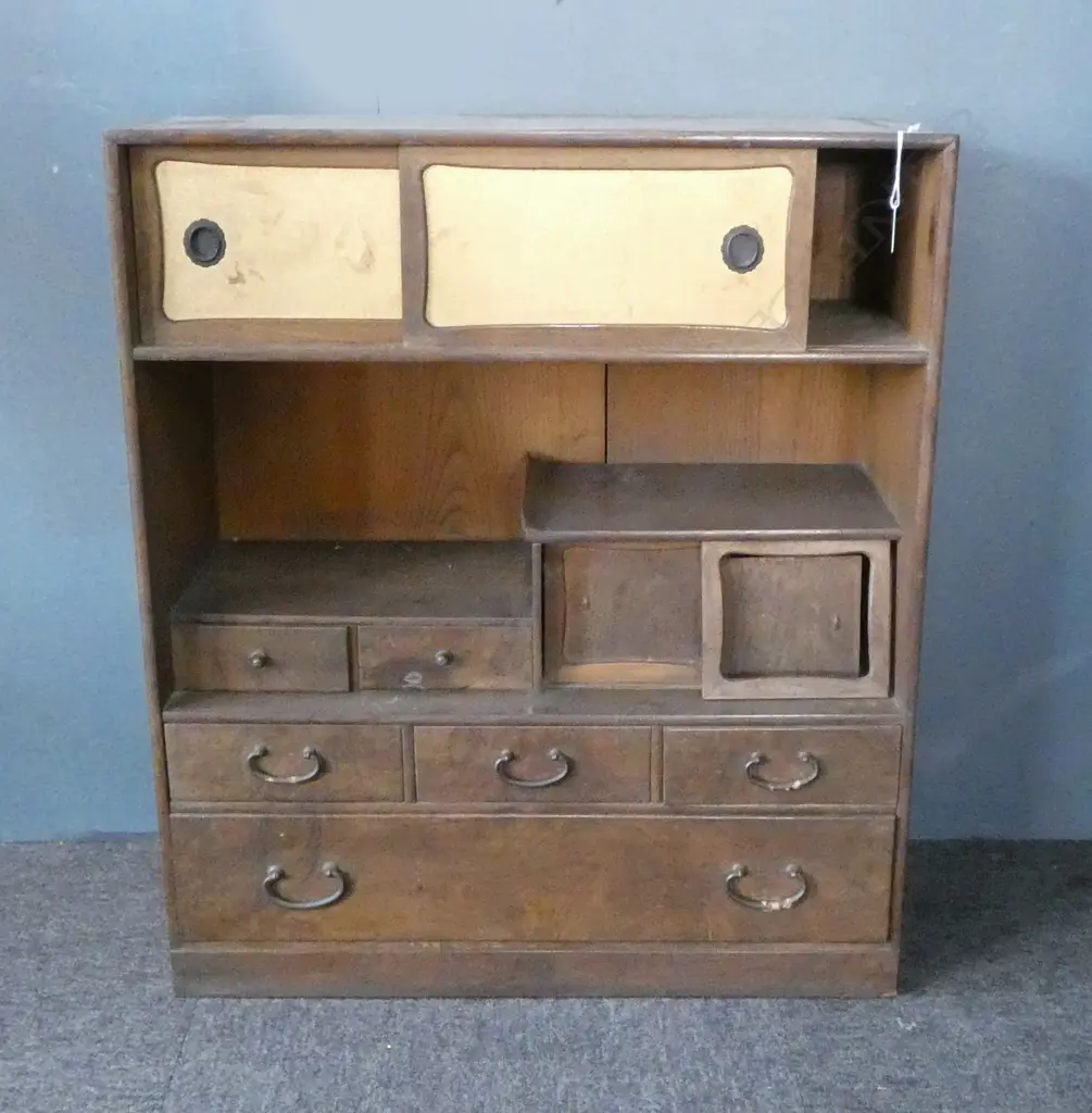 1930's Japanese Mulberry wood Chadansu 630x270x730mm Image 1++