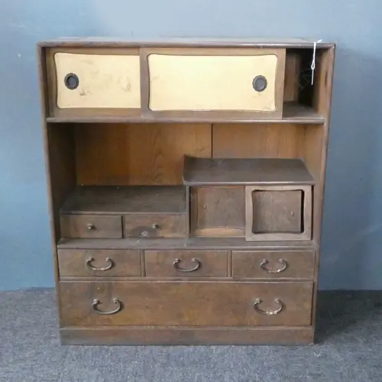 1930's Japanese Mulberry wood Chadansu 630x270x730mm