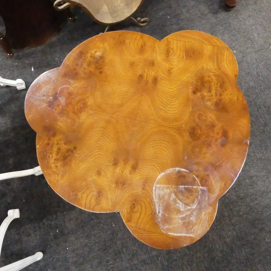 BIEDERMEIER STYLE BURR SIDE TABLE H.730mm Image 1++