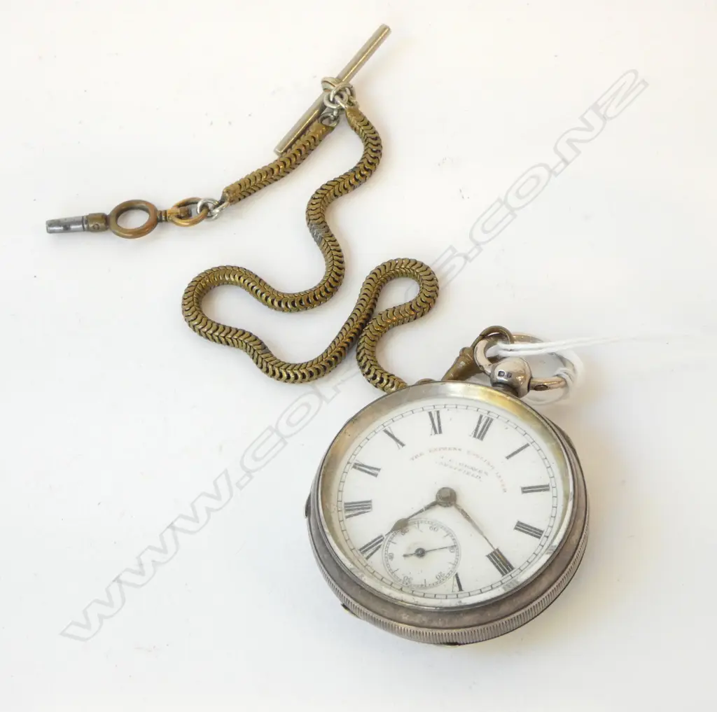 SILVER J.G, Graves key wind running fusee movement Image 1++