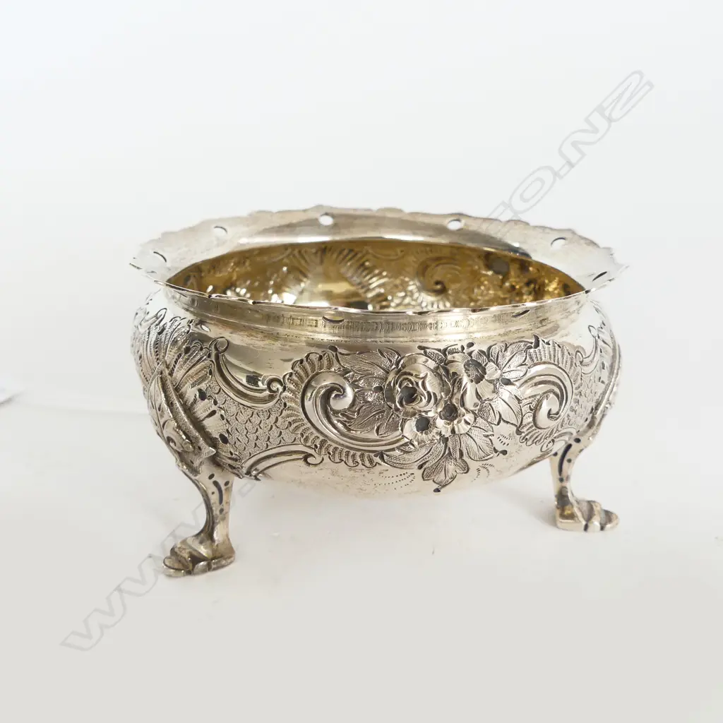 STG SILVER COULDRON SALT, LONDON 1879 86grms Image 1++