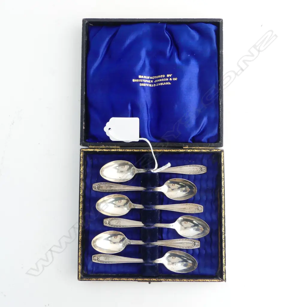 SET 6 SILVER TEASPOONS, BIRMINGHAM 1927, 69gm Image 1++