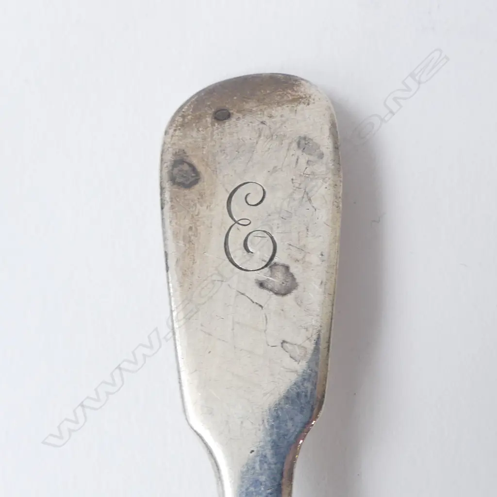 5 STG SILVER TEA SPOONS, 5 GEORGIAN 113grms Image 1++