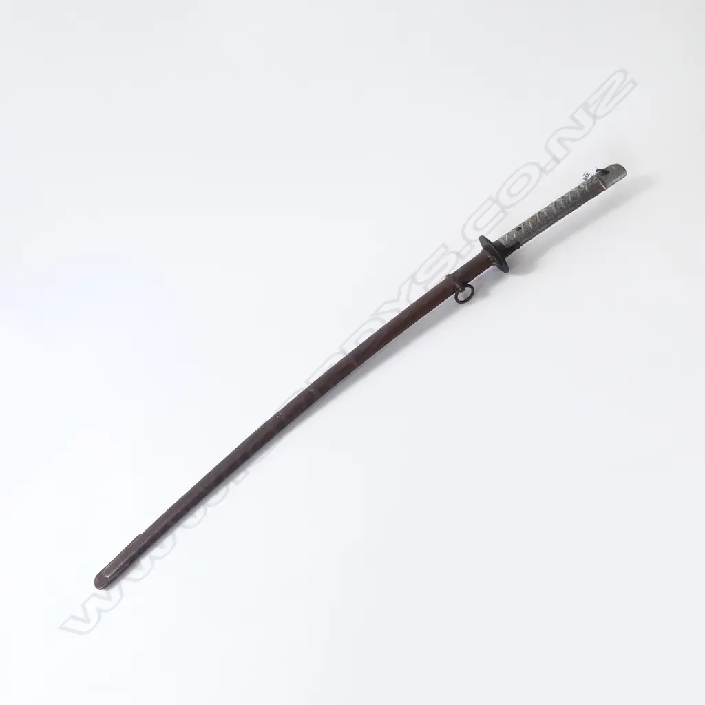 WWII ERA JAPANESE SWORD & SCABBARD L.960mm Image 1++