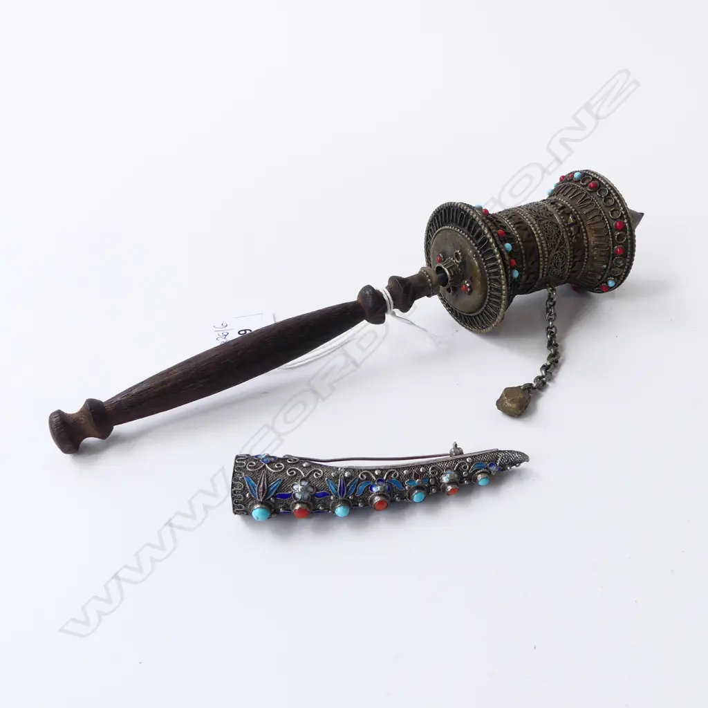 PRAYER WHEEL H.235mm AF + MADARIN SILVER FINGER L.90mm Image 1++