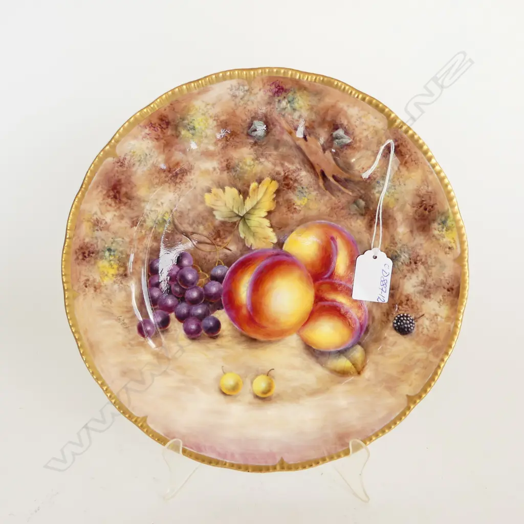 A fruit painted plate by Gerald Delaney Image 1++