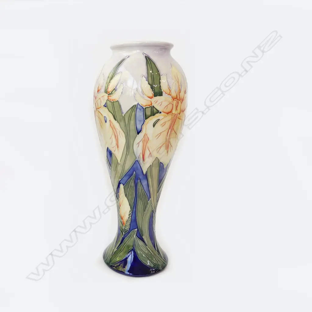 MOORCROFT 'WINDRUSH' VASE H.280mm + BOX Image 1++