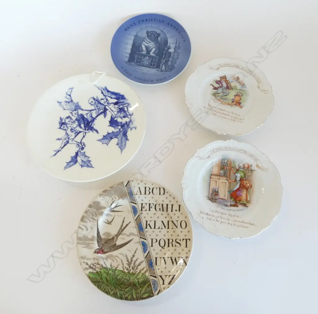 FIVE NURSERY AND VICTORIAN PLATES Image 1++