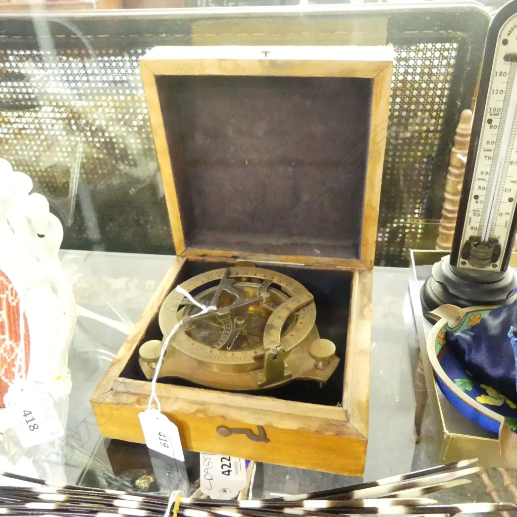 SHIPS COMPASS 95mm dia, BOXED Image 1++