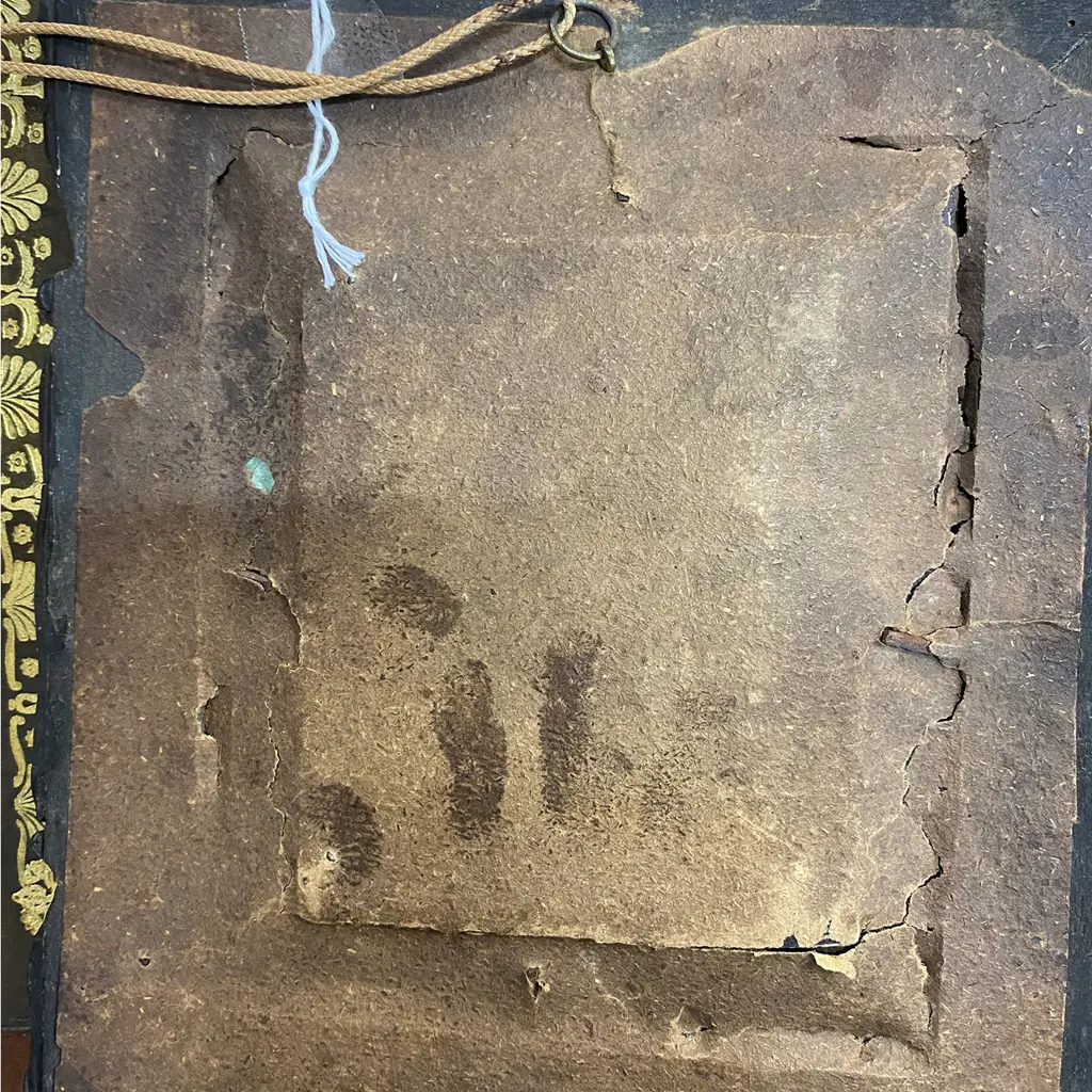 TWO ANTIQUE DAGUERREOTYPE PHOTOGRAPHS in ORNATE WOODEN FRAMES (both damaged) Image 1++