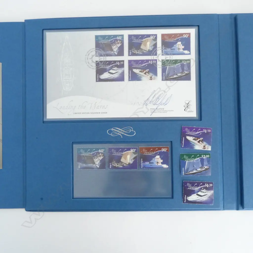 LTD. ED STAMP ALBUM 'LEADING THE WAVES' 2002 Image 1++