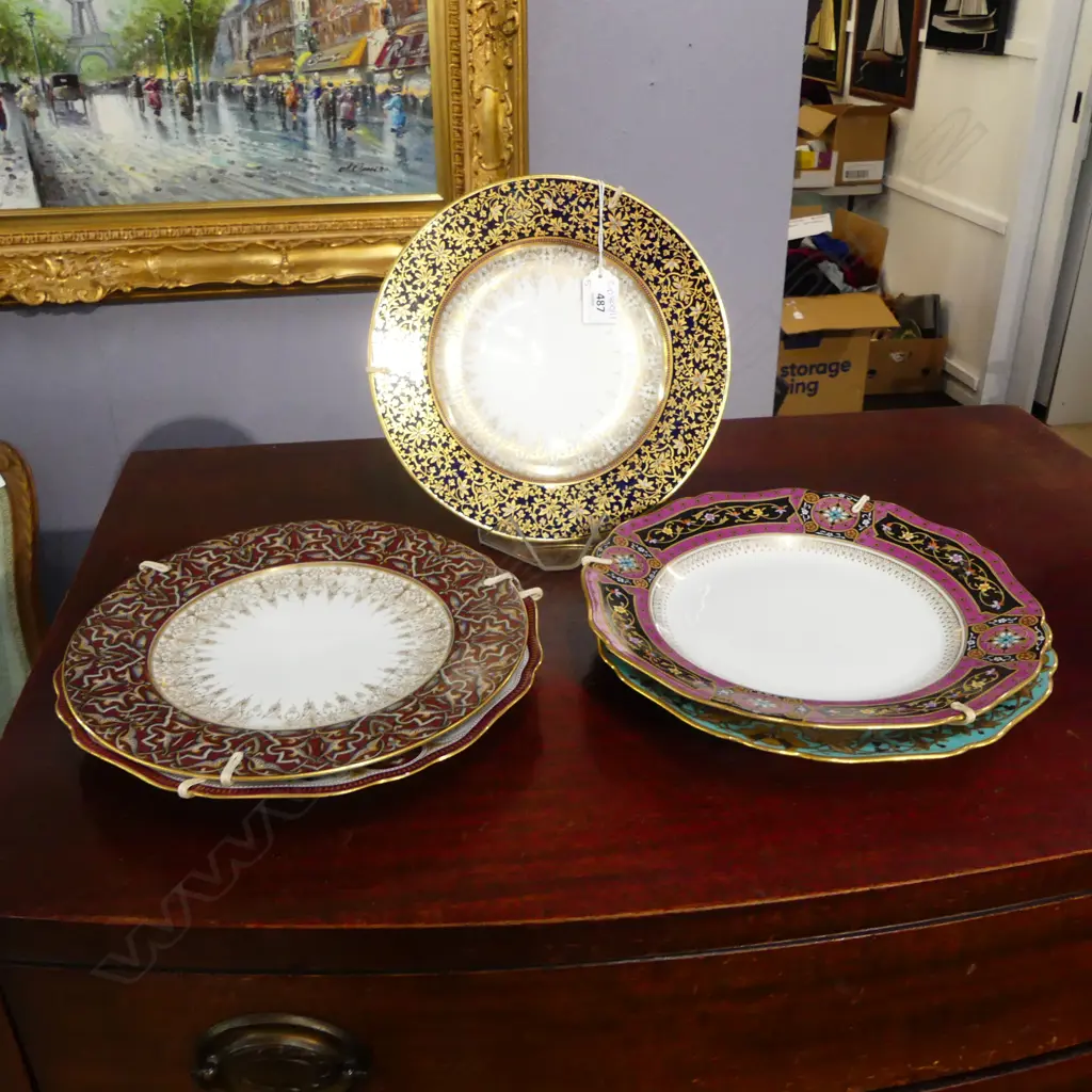 5 ANTIQUE PLATES 250mm dia Image 1++