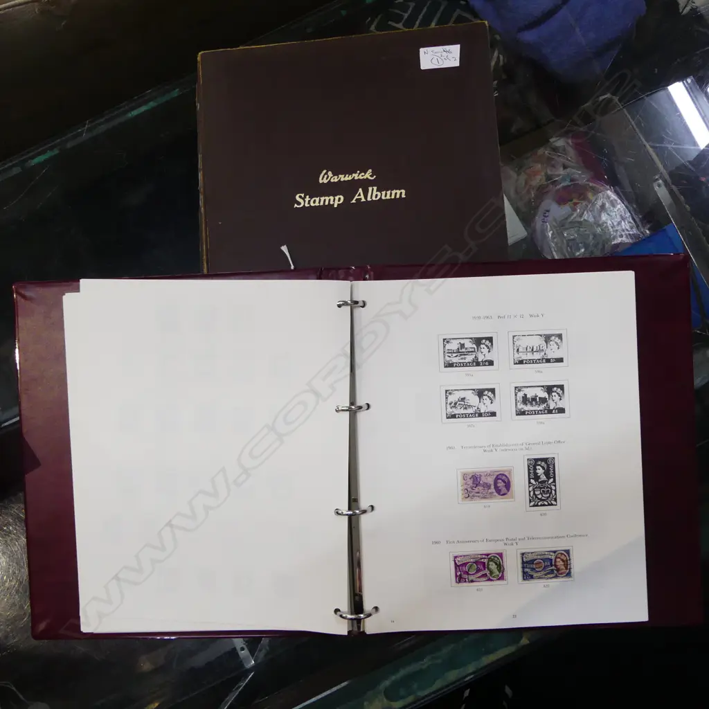 2 UK STAMP ALBUMS; MINT & USED STAMPS / FDCs 1841-1970s Image 1++