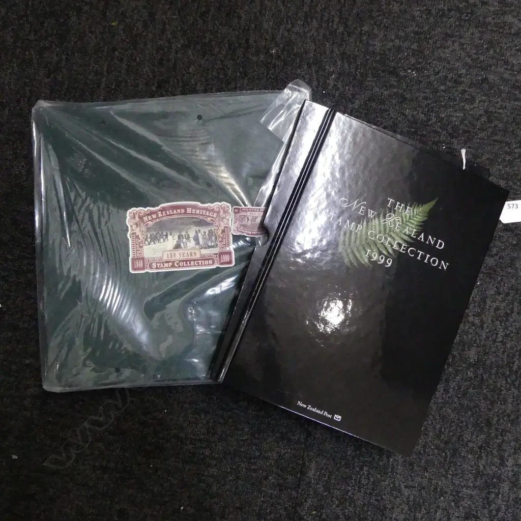 NZ HERITAGE STAMP COLLECTION 1840-1990 + 1999 YEAR BOOK Image 1++