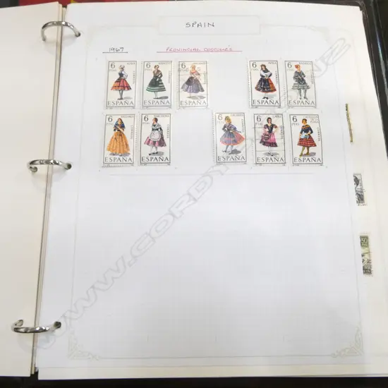SPANISH STAMP ALBUM 1936-2006 VG USED & MINT