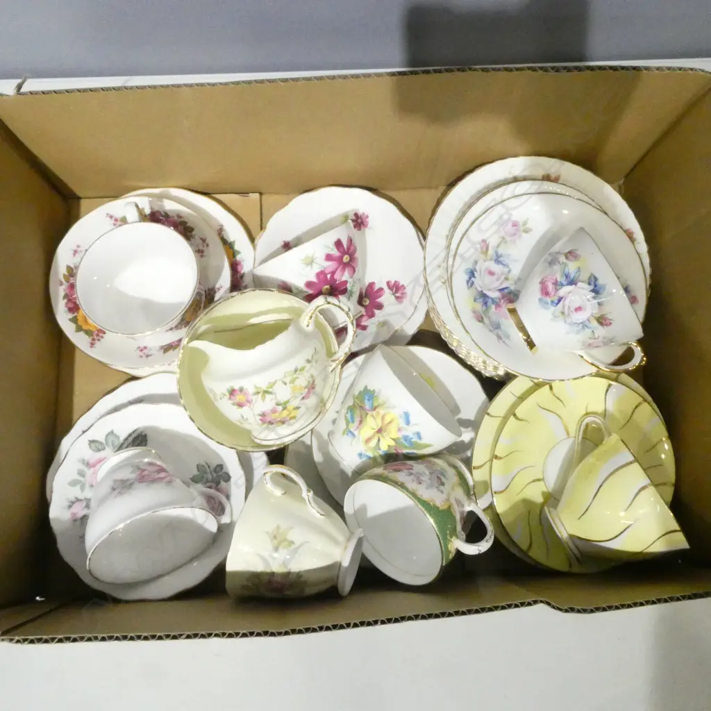 ASST. CHINA TRIOS, SAUCERS, CUPS, etc Image 1++
