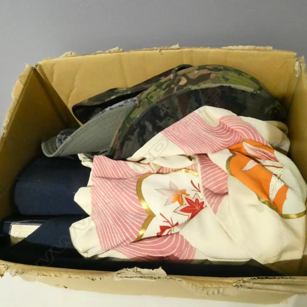 ASST. HATS & VINTAGE JAPANESE FABRIC BOLTS  Image 1++