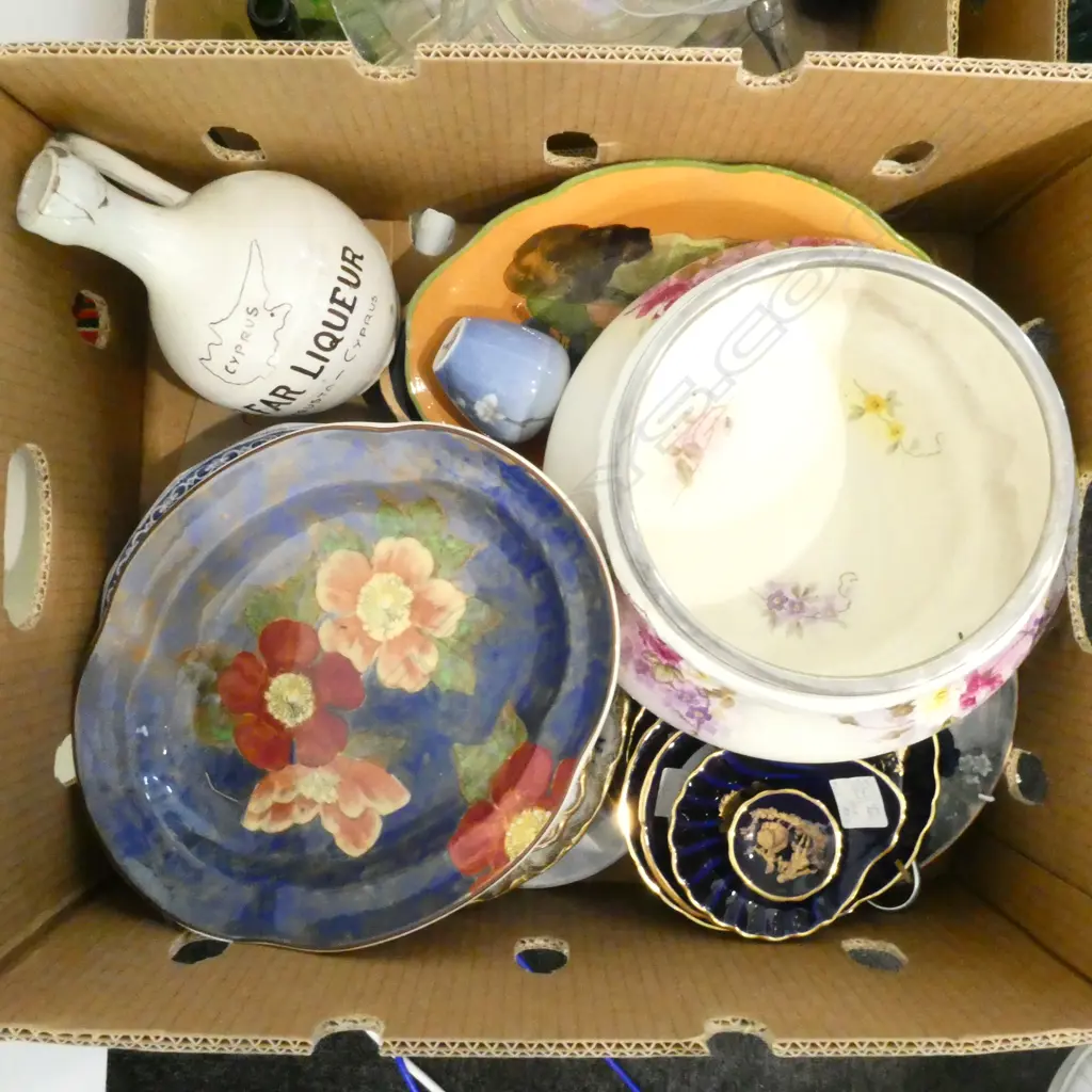 BOX OF VINTAGE & COLLECTORS CHINA R/A R/D LIMOGE ETC Image 1++