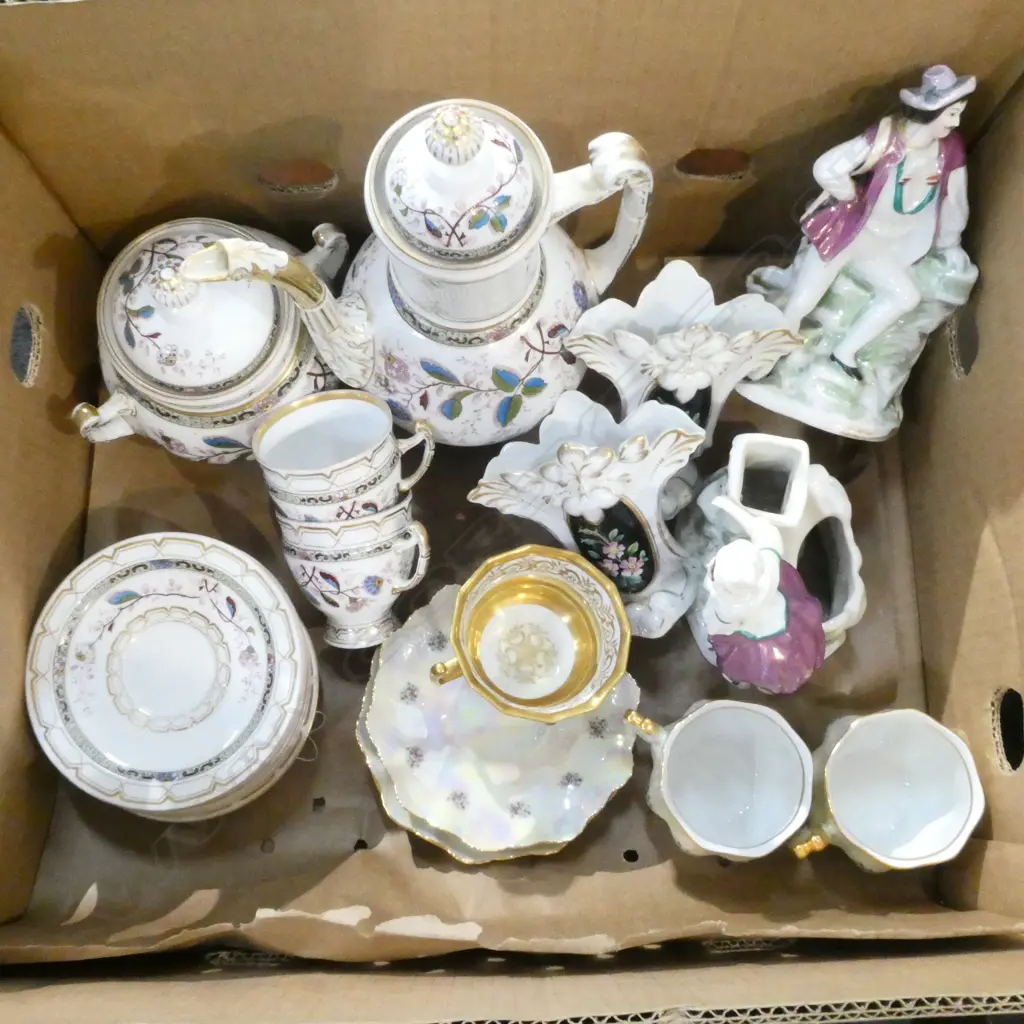 ASST. ANTIQUE CHINA; PART COFFEE SET ETC Image 1++