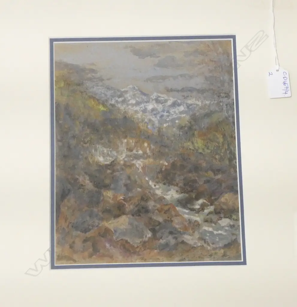 2 WCs; STREET SCENE 240x240mm, ALPINE STREAM SIGNED MARTIN - Image 1++