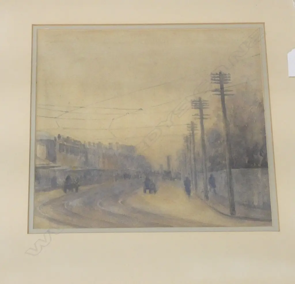 2 WCs; STREET SCENE 240x240mm, ALPINE STREAM SIGNED MARTIN - Image 1++
