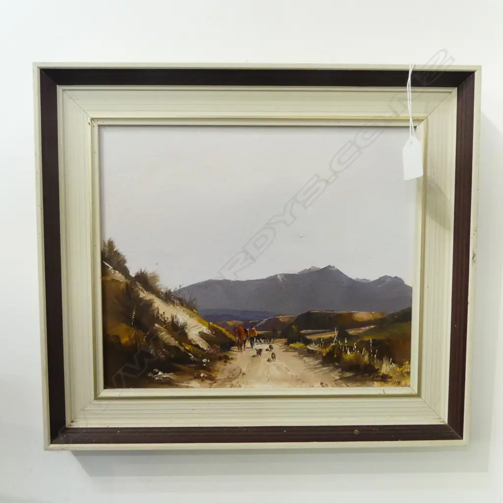 CHARLES MCKENZIE, 'AFTERNOON SHADOWS' QUEENSTOWN, 1978, OIL ON BOARD, 250x290mm Image 1++