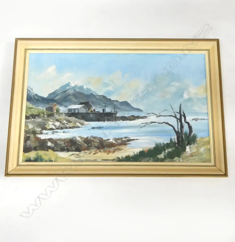 WAYNE SINCLAIR, LANDSCAPE, OIL ON BOARD '70 355x570mm Image 1++