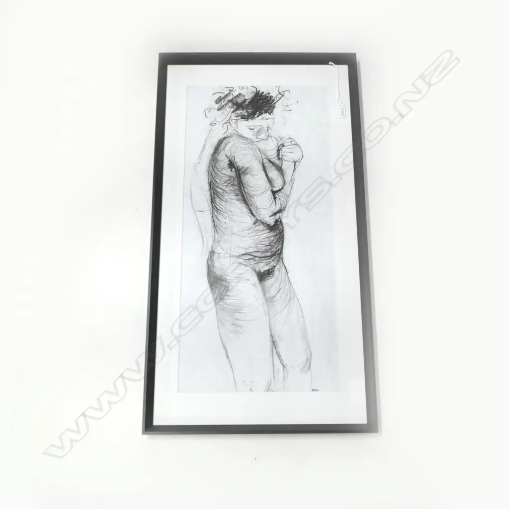 BENJI BRADLEY, NUDE, PENCIL & CHARCOAL DRAWING '07 665x315mm Image 1++